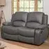 Glendale 2 Seater Recliner Sofa - Grey, Bonded Leather