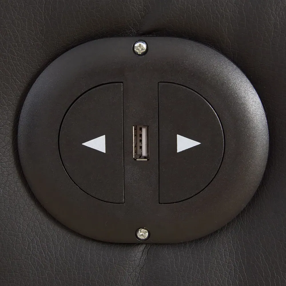 Glendale 3-Seater Electric Recliner Sofa - Black, Bonded Leather