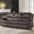 Glendale 3-Seater Electric Recliner Sofa - Brown, Bonded Leather