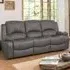 Glendale 3-Seater Recliner Sofa - Grey, Bonded Leather