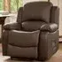 Glendale Manual Recliner Chair - Brown, Bonded Leather