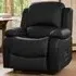 Glendale Single Seater Recliner Sofa - Black, Bonded Leather