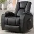 Hartville Electric Recliner Chair with Massage and Heat - Brown