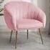 Helena Accent Chair - Pink, Velvet