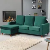 Hendrick 3-Seater Reversible Corner Sofa - Green