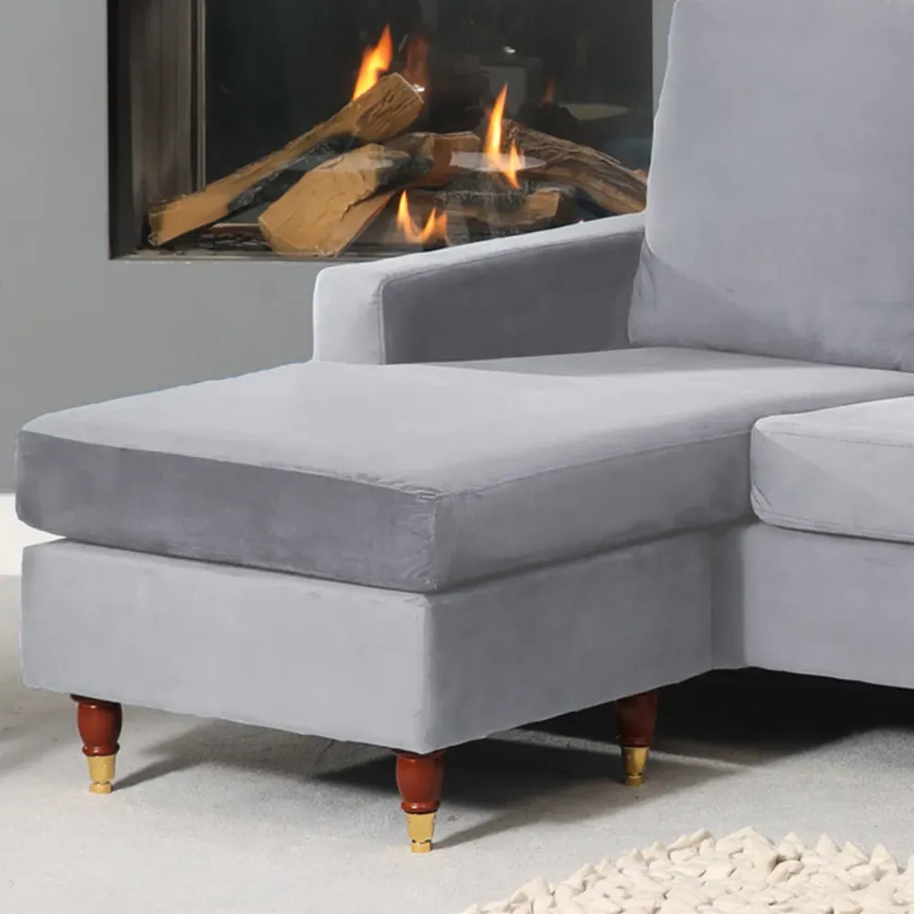 Hendrick 3-Seater Reversible Corner Sofa - Grey