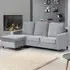 Hendrick 3-Seater Reversible Corner Sofa - Grey