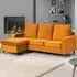 Hendrick 3-Seater Reversible Corner Sofa - Orange