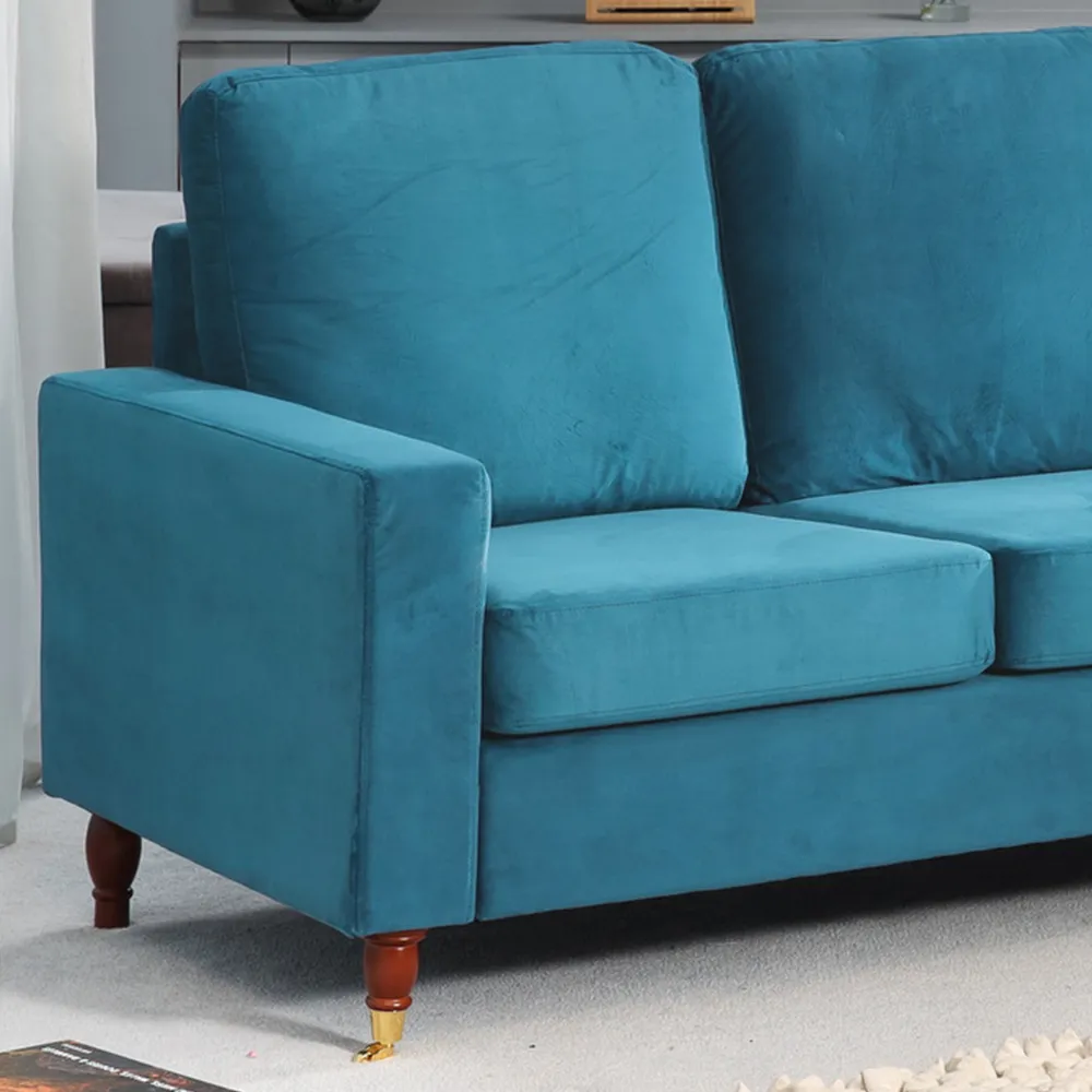 Hendrick 3-Seater Reversible Corner Sofa - Teal