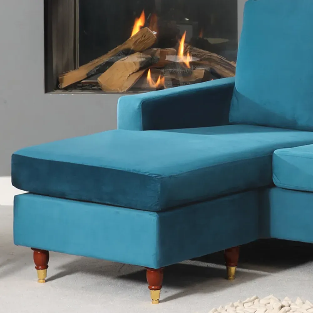 Hendrick 3-Seater Reversible Corner Sofa - Teal