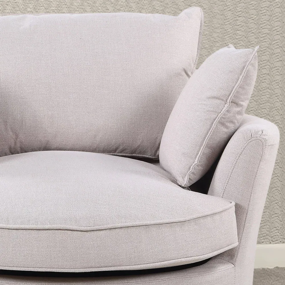 Irwin Swivel Cuddle Chair - Beige