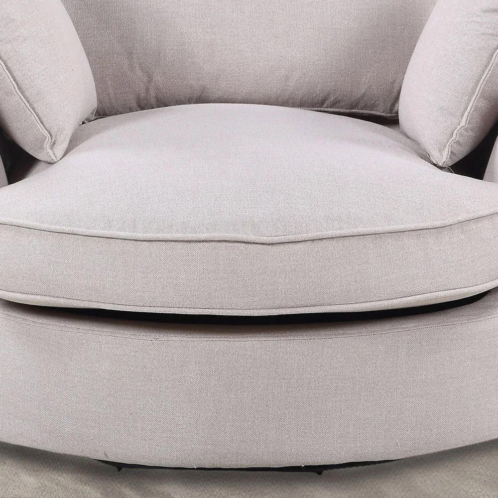 Irwin Swivel Cuddle Chair - Beige