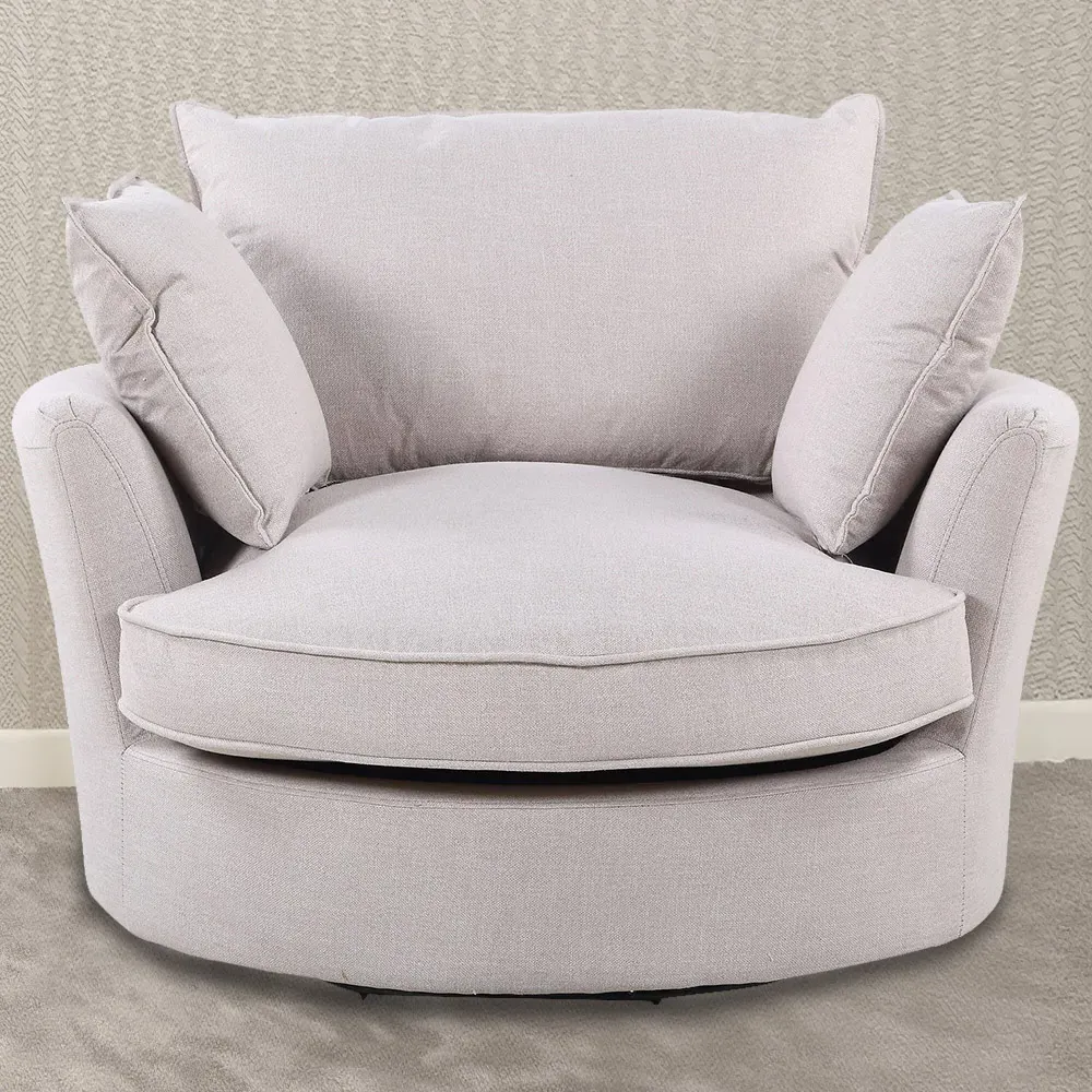 Irwin Swivel Cuddle Chair - Beige image