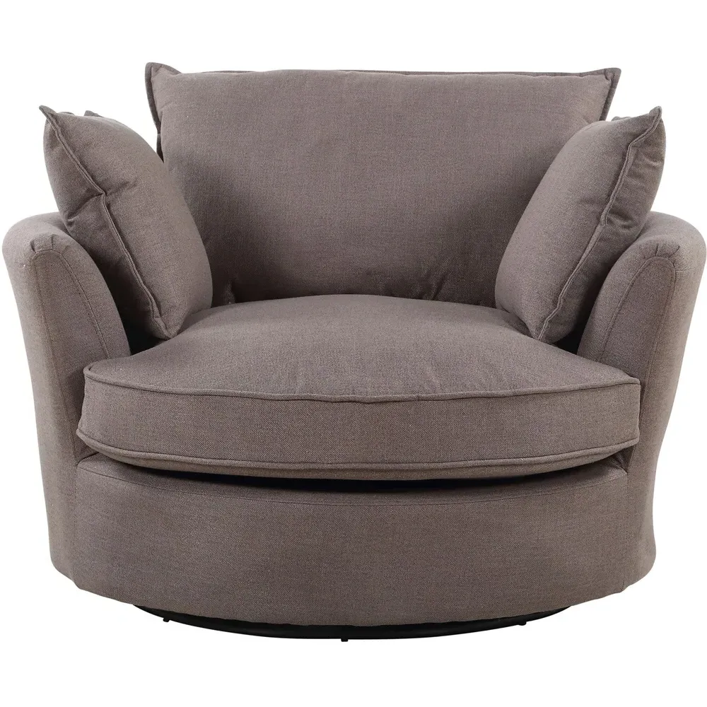 Irwin Swivel Cuddle Chair - Brown