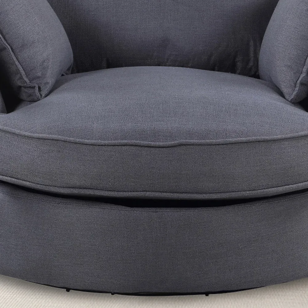 Irwin Swivel Cuddle Chair - Grey