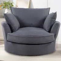 Irwin Swivel Cuddle Chair - Grey
