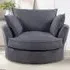 Irwin Swivel Cuddle Chair - Grey