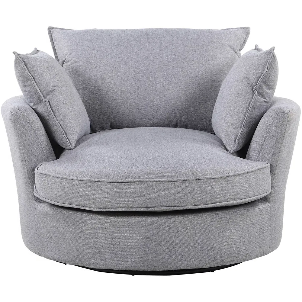 Irwin Swivel Cuddle Chair - Grey