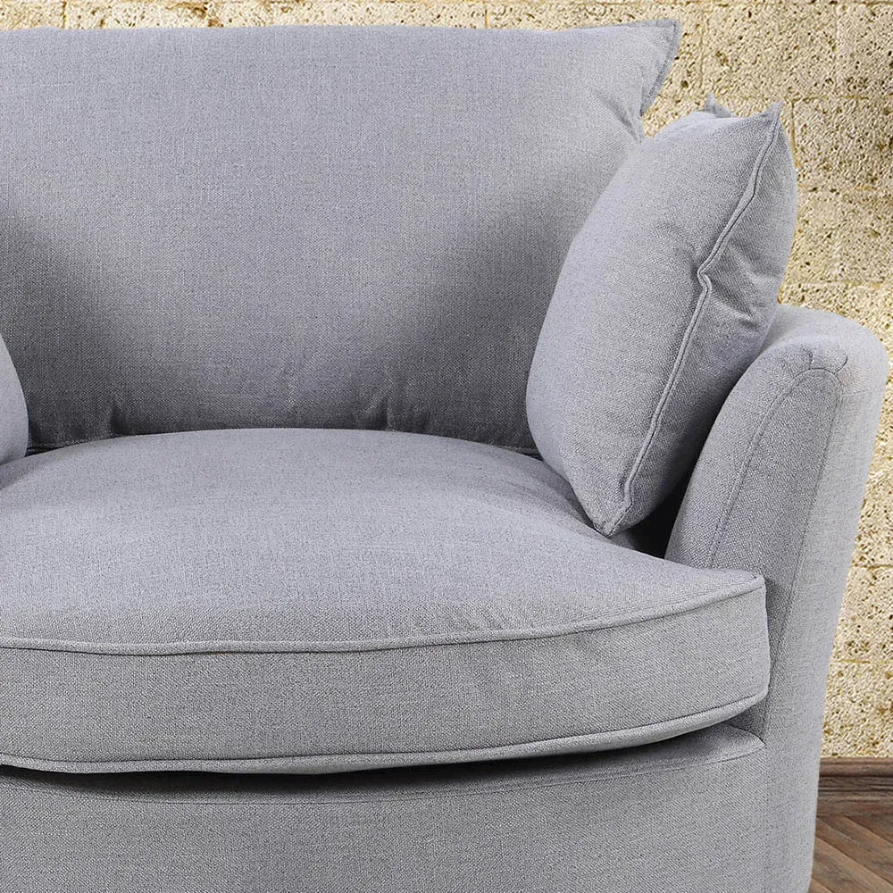 Irwin Swivel Cuddle Chair - Grey
