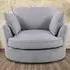 Irwin Swivel Cuddle Chair - Grey