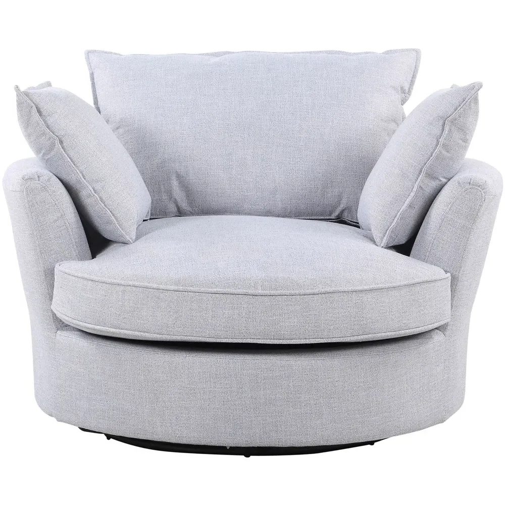 Irwin Swivel Cuddle Chair - Grey