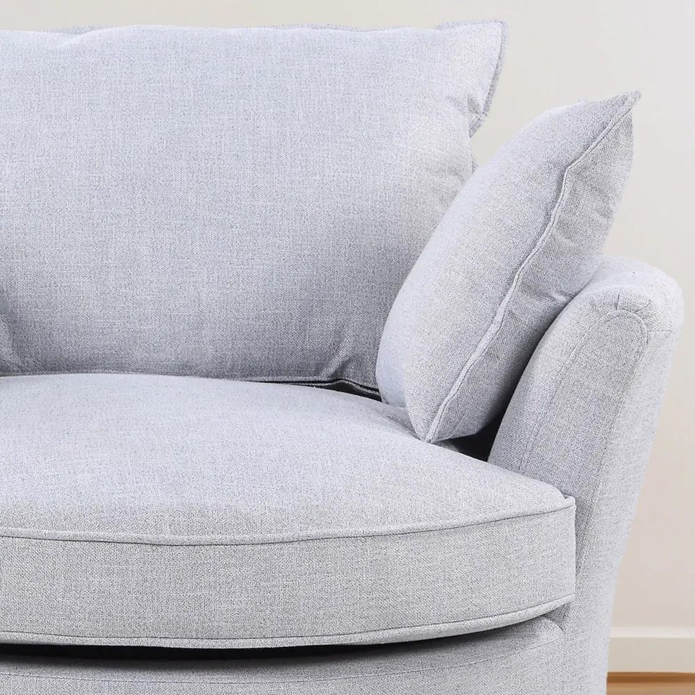 Irwin Swivel Cuddle Chair - Grey