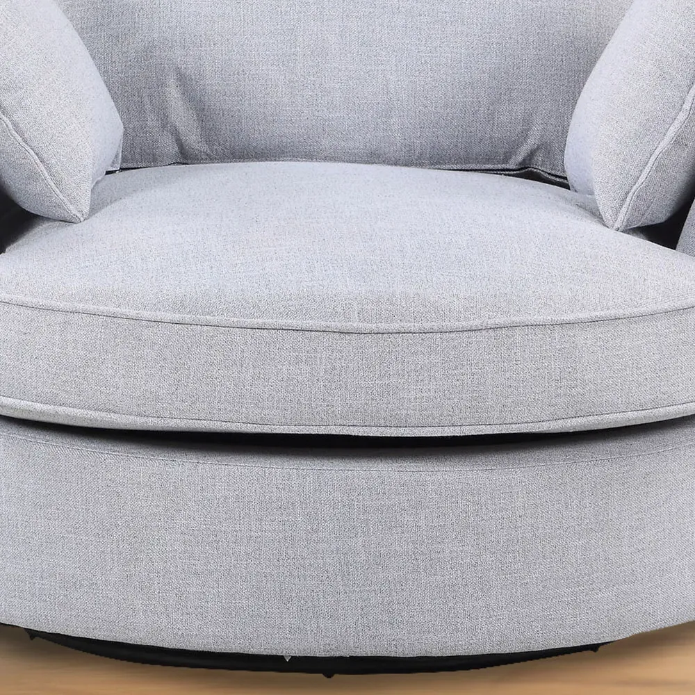 Irwin Swivel Cuddle Chair - Grey