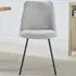Lecce Set of 2 Dining Chairs - Cream, Boucle