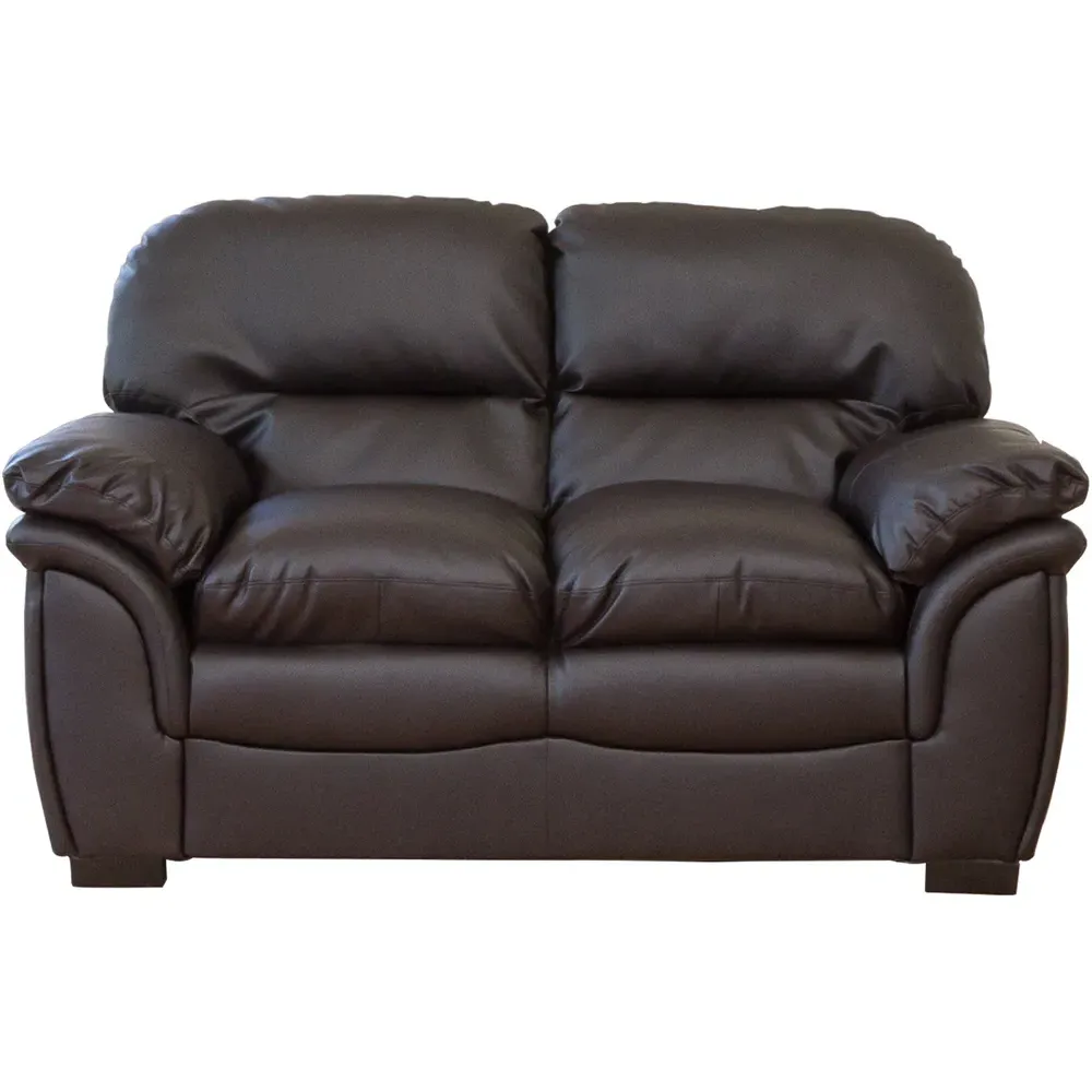 Leverton 2-Seater Sofa - Brown, Bonded Leather