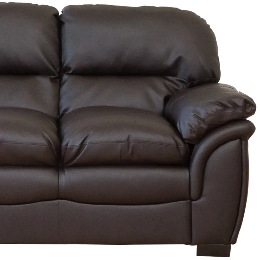 Leverton 2-Seater Sofa - Brown, Bonded Leather