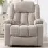 Lovell Electric Recliner Chair with Massage and Heat - Brown