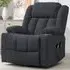 Lovell Electric Recliner Chair with Massage and Heat - Dark Grey