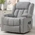 Lovell Electric Recliner Chair with Massage and Heat - Grey