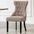 Lurano Set of 2 Dining Chairs - Dark Brown, Fabric