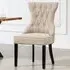 Lurano Set of 2 Dining Chairs - Light Brown, Fabric