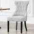 Lurano Set of 2 Dining Chairs - Light Grey, Fabric