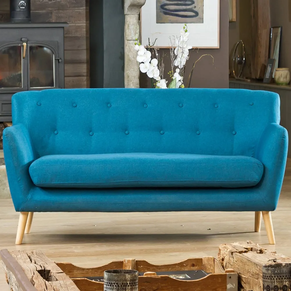 Lynwood 3-Seater Sofa - Teal, Fabric