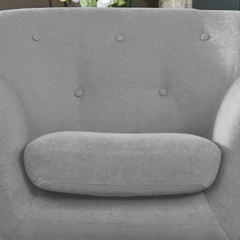 Lynwood Fabric Armchair - Light Grey
