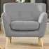Lynwood Fabric Armchair - Light Grey