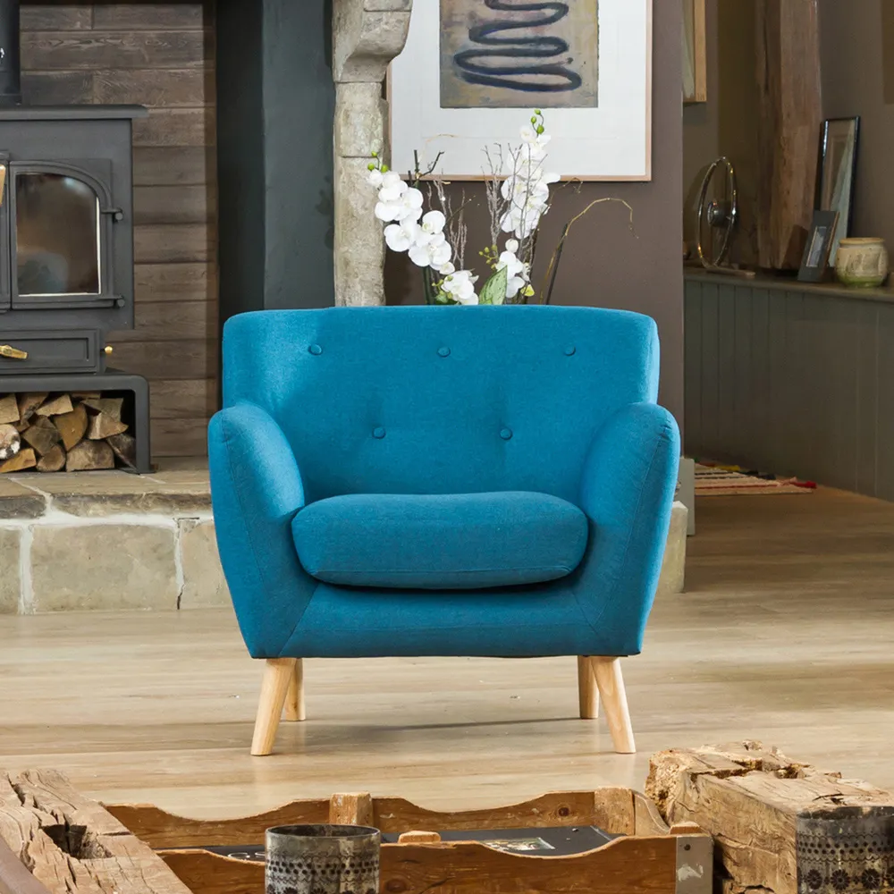 Lynwood Fabric Armchair - Teal