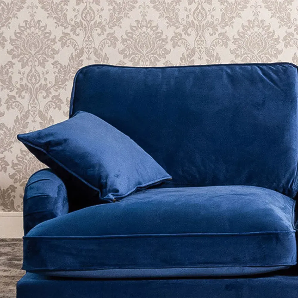 Mackenzie 2-Seater Sofa - Blue, Velvet