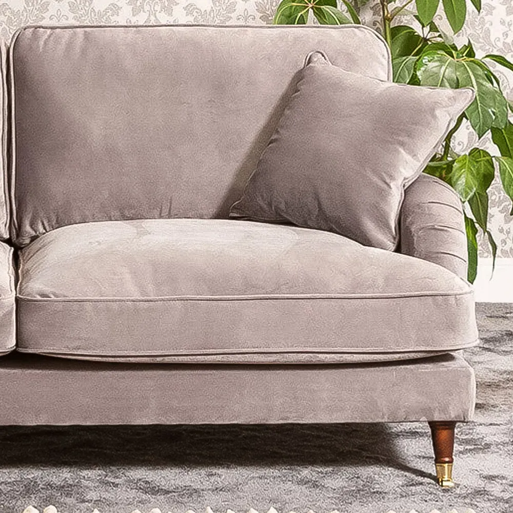 Mackenzie 2-Seater Sofa - Grey, Velvet