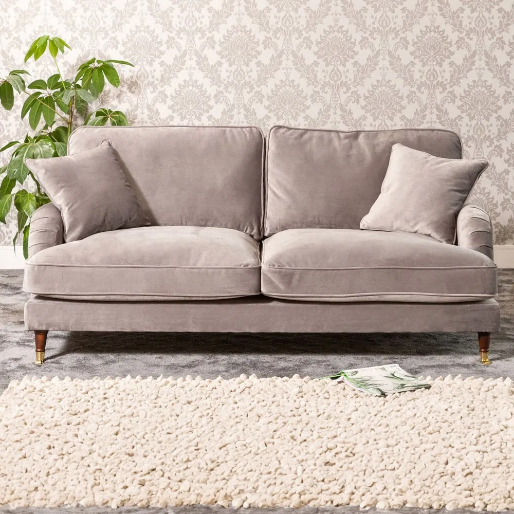 Mackenzie 2-Seater Sofa - Grey, Velvet