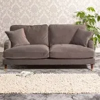 Mackenzie 2-Seater Sofa - Taupe, Velvet