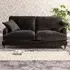 Mackenzie 3-Seater Sofa - Black, Velvet