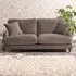 Mackenzie 3-Seater Sofa - Taupe, Velvet