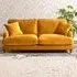 Mackenzie 3-Seater Sofa - Yellow, Velvet