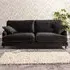 Mackenzie 4-Seater Sofa - Black, Velvet