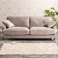 Mackenzie 4-Seater Sofa - Grey, Velvet