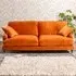 Mackenzie 4-Seater Sofa - Orange, Velvet